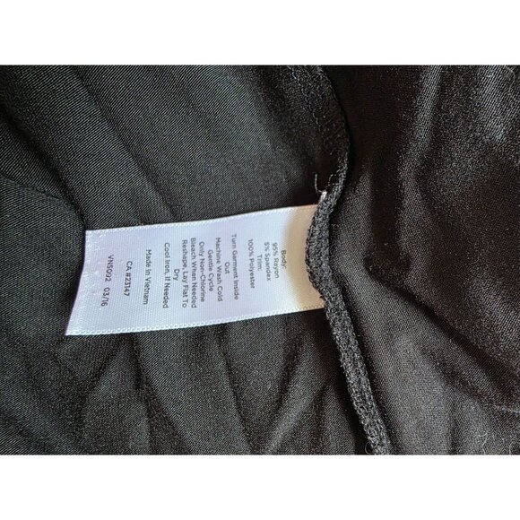 Talbots Black Long Sleeve Ruffle Front Top S - Picture 5 of 7